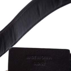 مملوكة مسبقًا Givenchy Black/Dark Brown Monogram Coated Canvas and Leather Hobo