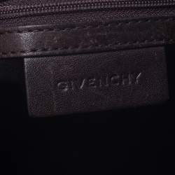 مملوكة مسبقًا Givenchy Black/Dark Brown Monogram Coated Canvas and Leather Hobo