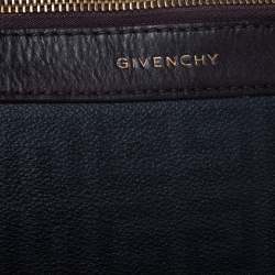 مملوكة مسبقًا Givenchy Black/Dark Brown Monogram Coated Canvas and Leather Hobo