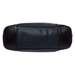 مملوكة مسبقًا Givenchy Black/Dark Brown Monogram Coated Canvas and Leather Hobo