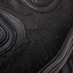 Pre Owned Givenchy Black Leather and Nylon Medium Nightingale Satchel