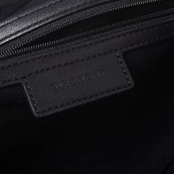 Pre Owned Givenchy Black Leather and Nylon Medium Nightingale Satchel