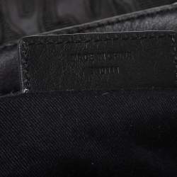 Pre Owned Givenchy Black Leather and Nylon Medium Nightingale Satchel