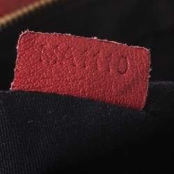 Pre Owned حقيبة ساتشل جيفنشي نايتينغل جلد حمراء/ سوداء