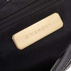 Pre Owned حقيبة كتف جيفنشي كانفاس وجلد مونوغرامية  رصاصية / سوداء 