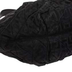 Pre Owned حقيبة جيفنشي كانفاس وجلد مونوغرامية سوداء