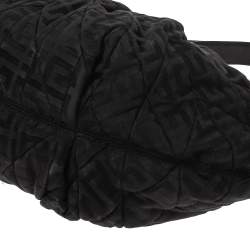 Pre Owned حقيبة جيفنشي كانفاس وجلد مونوغرامية سوداء