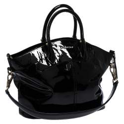 Pre Owned Givenchy Black Patent Leather Satchel
