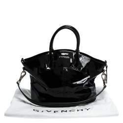 Pre Owned Givenchy Black Patent Leather Satchel