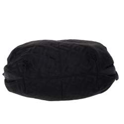 Givenchy Black Monogram Canvas Flap Hobo