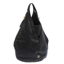 Pre Owned حقيبة جيفنشي تيهان جلد سوداء