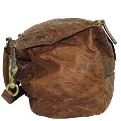 Pre Owned Givenchy Brown Leather Pandora Shoulder Bag 