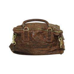 Pre Owned Givenchy Brown Leather Pandora Shoulder Bag 