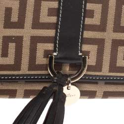 Pre Owned محفظة جيفنشي كونتينينتال كانفاس مونوغرامي و جلد بيج و بني