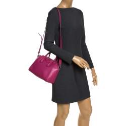 Pre Owned Givenchy Pink Leather Mini Antigona Satchel