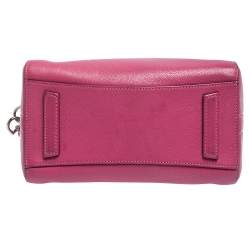 Pre Owned Givenchy Pink Leather Mini Antigona Satchel