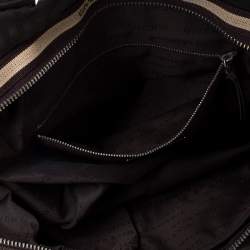 Pre Owned حقيبة جيفنشي نايلون وجلد بني داكن مونوغرامي