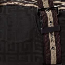 Pre Owned حقيبة جيفنشي نايلون وجلد بني داكن مونوغرامي