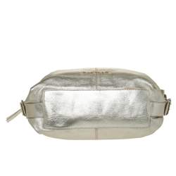 Pre Owned Givenchy Gold Leather Satchel