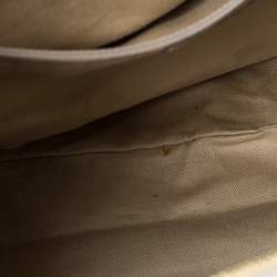 Pre Owned Givenchy Gold Leather Satchel