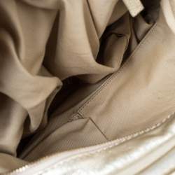 Pre Owned Givenchy Gold Leather Satchel