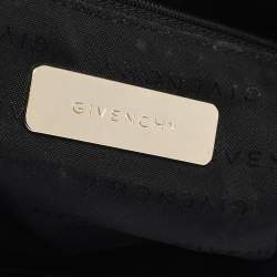 Pre Owned Givenchy Black Monogram Canvas and Leather Tassel Tote 