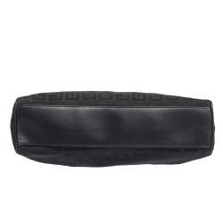 Pre Owned Givenchy Black Monogram Canvas and Leather Tassel Tote 