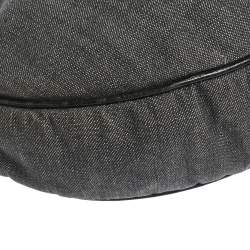 Pre Owned Givenchy Grey/Black Denim and Leather Hobo