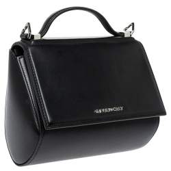 مملوكة مسبقًا Givenchy Black Leather Mini Pandora Box Crossbody Bag