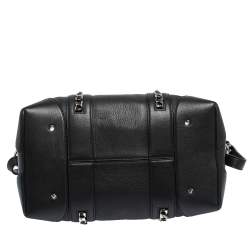 Givenchy Black Leather Medium Chain Lucrezia Duffel Bag