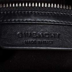 Pre Owned Givenchy Green Croc Embossed Leather Small Antigona Satchel