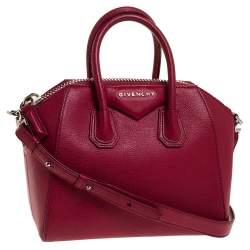 مملوكة مسبقًا Givenchy Fuchsia Leather Mini Antigona Satchel