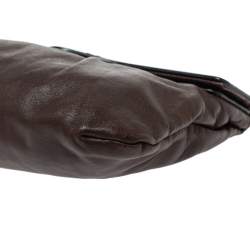 مملوكة مسبقًا حقيبة كلتش جيفنشي جلد بني/أسود بحمالة معصم