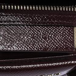 Pre Owned Givenchy Burgundy Patent Leather Mini Antigona Satchel