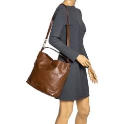 مملوكة مسبقًا Givenchy Brown Leather Hobo