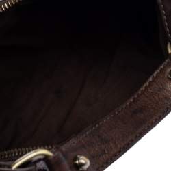 Pre Owned Givenchy Brown Monogram Shimmering Canvas and Leather Hobo