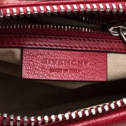 Pre Owned Givenchy Red Leather Mini Antigona Satchel