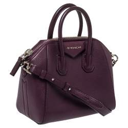 Pre Owned حقيبة جيفنشي ميني أنتيغونا جلد أسود