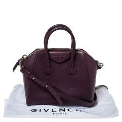 Pre Owned حقيبة جيفنشي ميني أنتيغونا جلد أسود