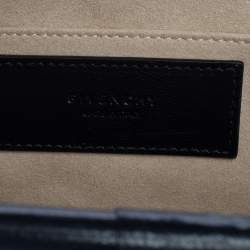 Pre Owned Givenchy Black Quilted Leather Medium Gem Shoulder Bag