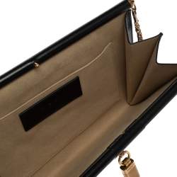 Pre Owned Givenchy Black Quilted Leather Medium Gem Shoulder Bag