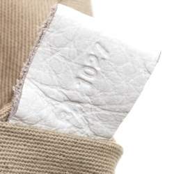 Pre Owned حقيبة جيفنشي جلد أوف وايت جيوب متعددة بسحابات