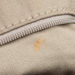 Pre Owned حقيبة جيفنشي جلد أوف وايت جيوب متعددة بسحابات