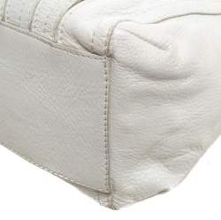 Pre Owned حقيبة جيفنشي جلد أوف وايت جيوب متعددة بسحابات