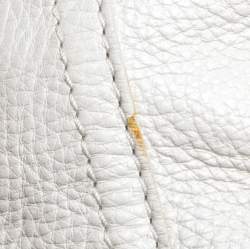 Pre Owned حقيبة جيفنشي جلد أوف وايت جيوب متعددة بسحابات