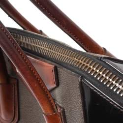 Givenchy Tri Color Textured Leather and Rubber Small Antigona Satchel
