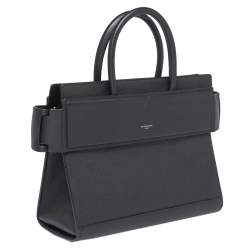 Pre Owned Givenchy Black Leather Medium Horizon Tote