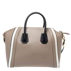 مملوكة مسبقًا حقيبة جيفنشي أنتيغونا متوسطة جلد بنية فاتحة