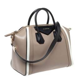 مملوكة مسبقًا حقيبة جيفنشي أنتيغونا متوسطة جلد بنية فاتحة