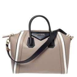Pre Owned Givenchy Tri Color Leather Medium Antigona Satchel